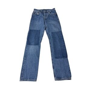 Levis Premium Big E 501‎ Original Fit Patchwork Jeans Blue Denim W24 L30